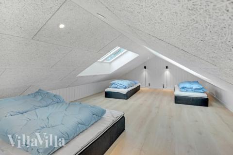 Nogle af de 26 sovepladser findes på hemsen i luksushus nr. 674