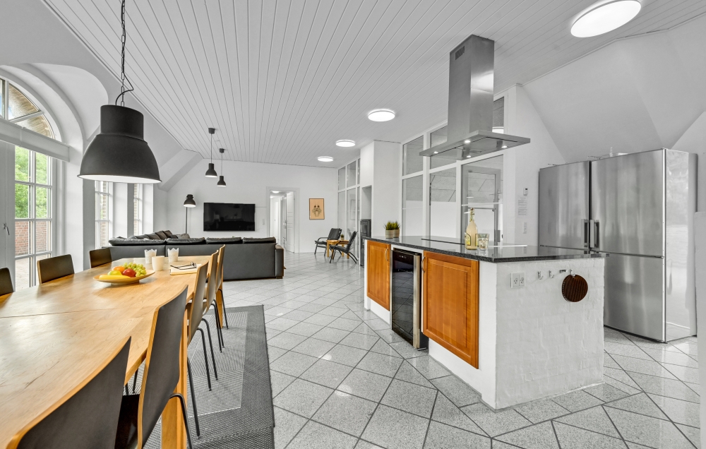 Velindrettet køkken i luksushus nr. 677 i Vestjylland.