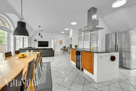 Velindrettet køkken i luksushus nr. 677 i Vestjylland.