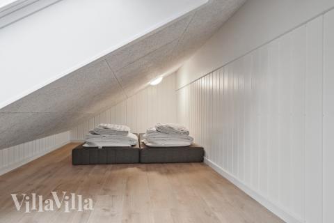 Nogle af de 14 sovepladser findes på hemsen i luksushus nr. 647