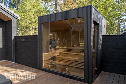 Luksushus nr. 669 er blandt andet udstyrret med en dejlig sauna.