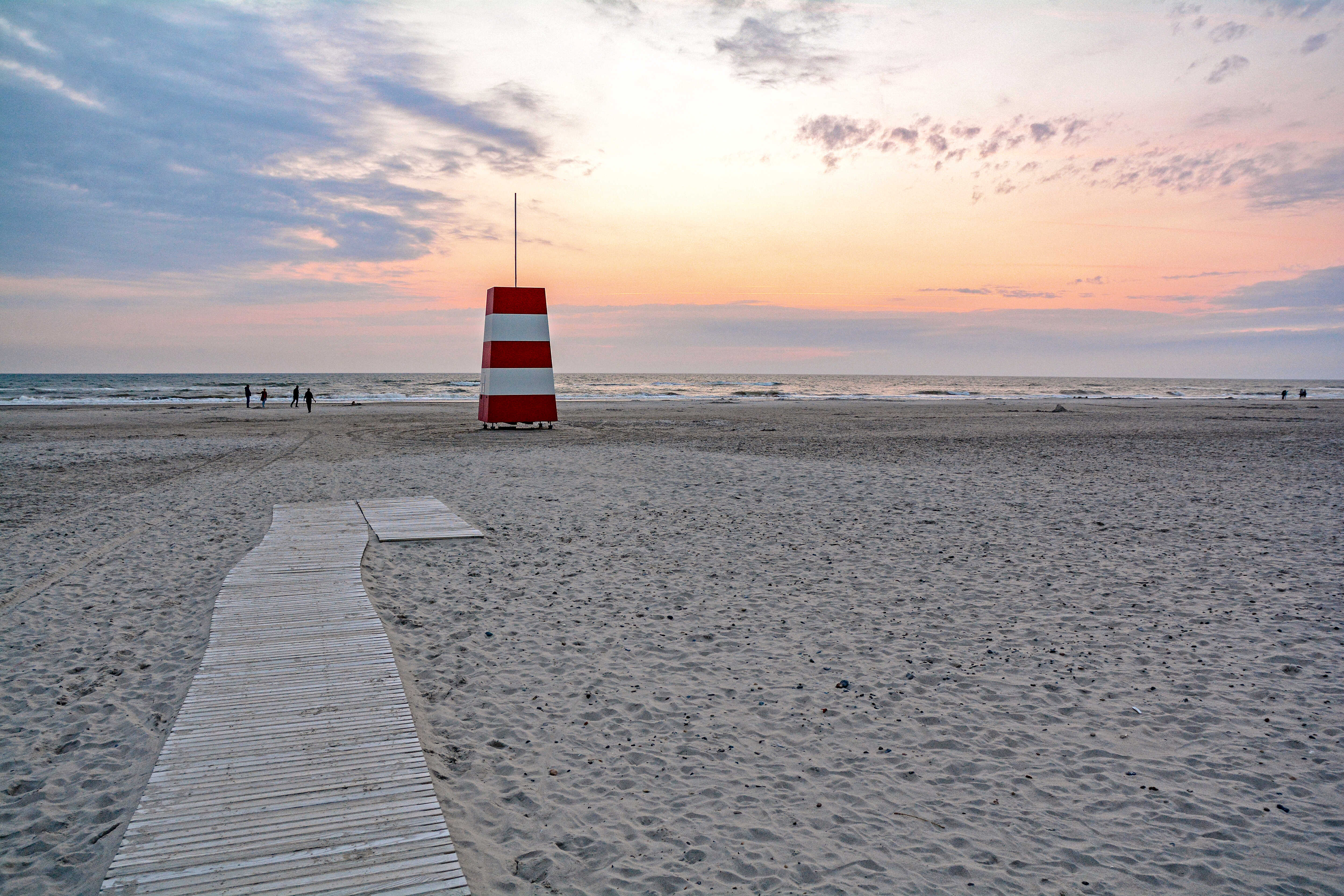 Den dejlige strand nær luksushus 660 ved Vestjylland.