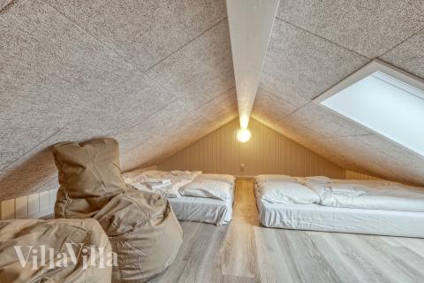 Nogle af de 14 sovepladser findes på hemsen i luksushus nr. 770