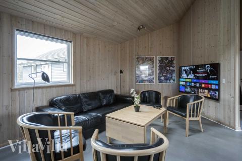 Dyst i sommerhusets aktivitetsrum, når I besøger luksushus nr. 275 i Nordsjælland.