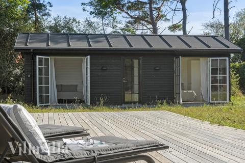 Stor terrasse ved luksushus nr. 693 i Nordsjælland.