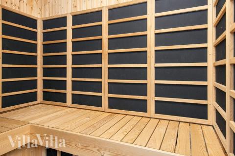 Nyd varmen i saunaen i luksushus nr. 690 til 20 personer