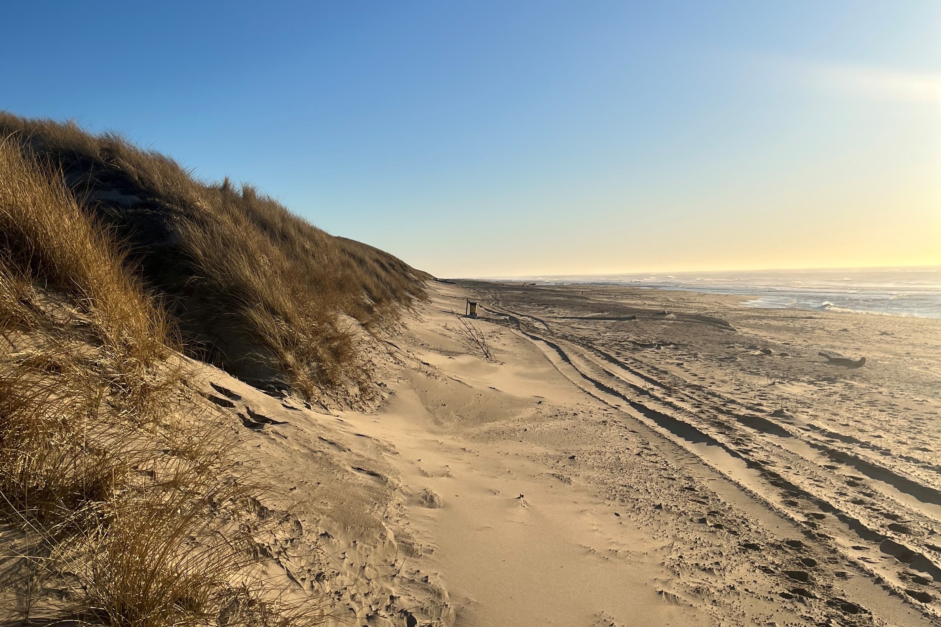 Den dejlige strand nær luksushus 672 ved Vestjylland.