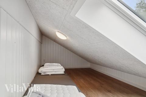 Nogle af de 16 sovepladser findes på hemsen i luksushus nr. 621