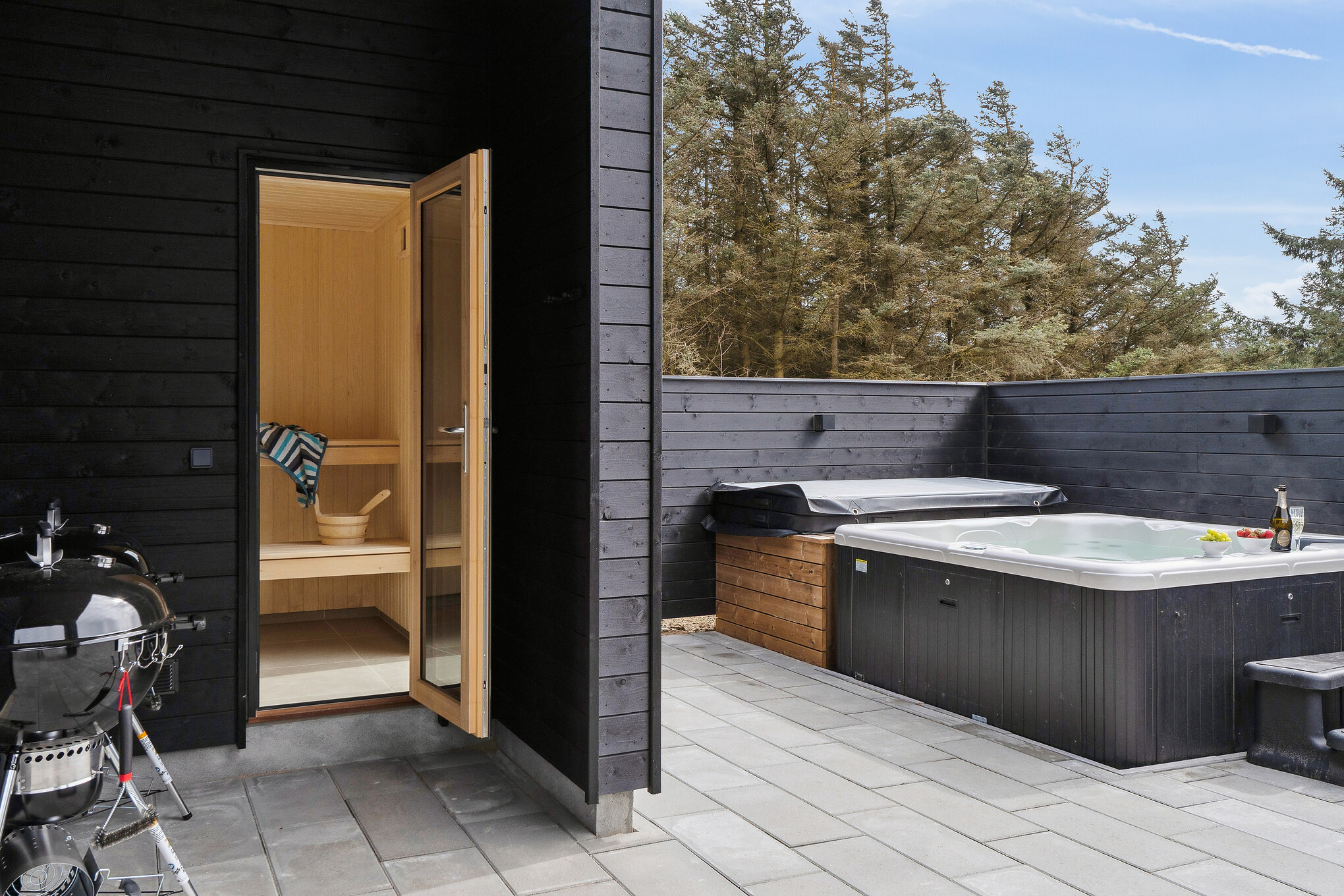 Luksushus nr. 658 er blandt andet udstyrret med en dejlig sauna.