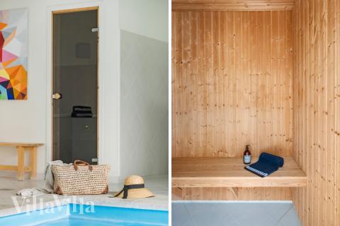 Nyd varmen i saunaen i luksushus nr. 339 til 16 personer