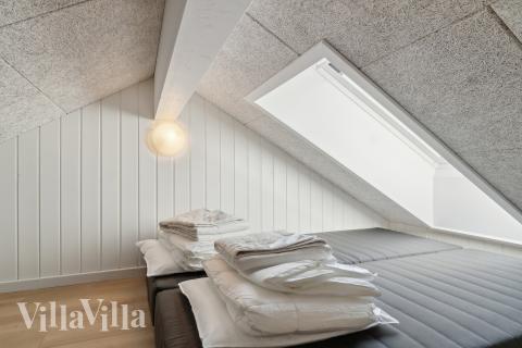 Nogle af de 16 sovepladser findes på hemsen i luksushus nr. 803