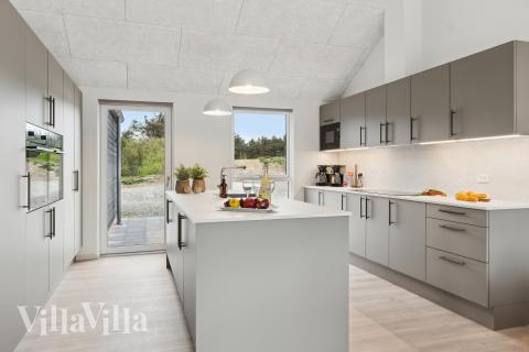 Køkkenet i luksushus nr. 659 er godt indrettet.