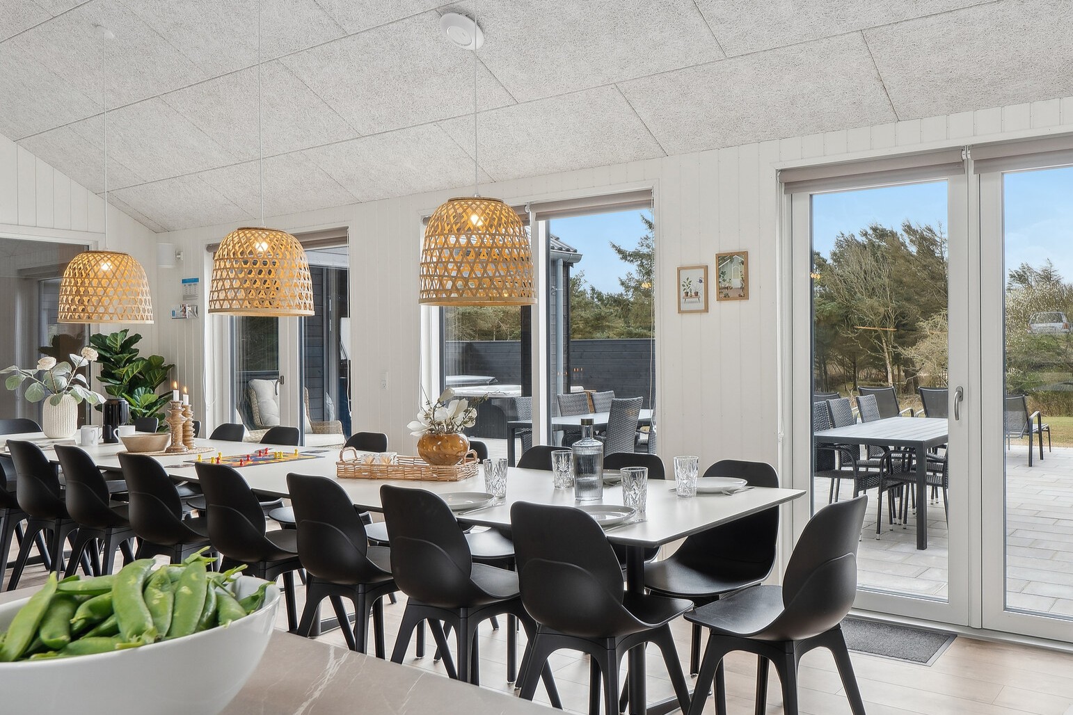 Opholdsrum med plads til 20 i luksushus nr. 697.