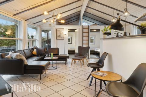 Sofahjørnet i luksushus 689 i Lolland/Falster/Møn.