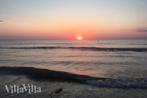 Stranden nær luksushus nr. 909.