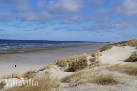 Den dejlige strand nær luksushus 909 ved Nordjylland.