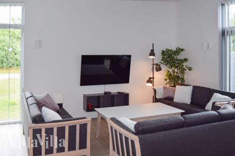 Sofahjørnet i luksushus 908 i Lolland/Falster/Møn.