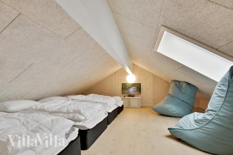 Nogle af de 16 sovepladser findes på hemsen i luksushus nr. 388