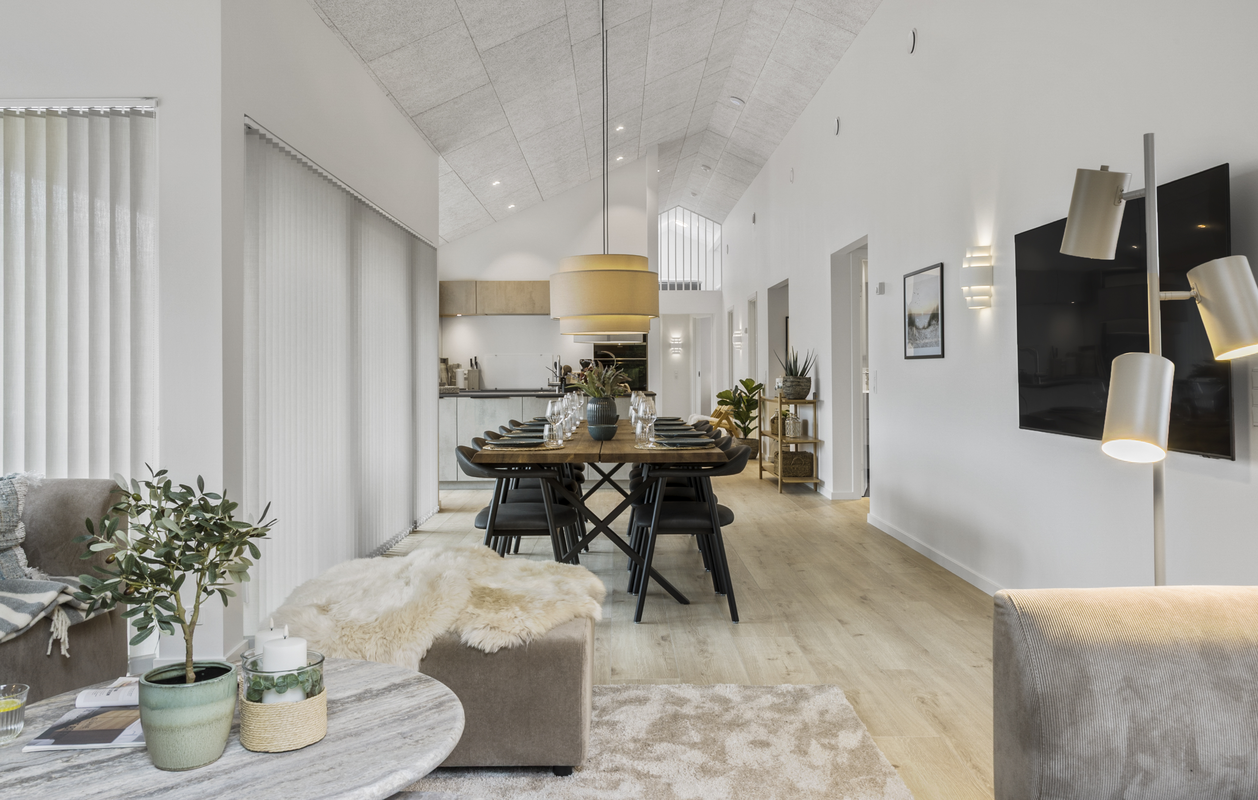Opholdsrum med plads til 10 i luksushus nr. 683.