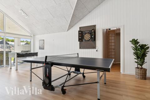 Luksushus 807 til 26 personer byder på et stort aktivitetsrum med bl.a. billard og dart