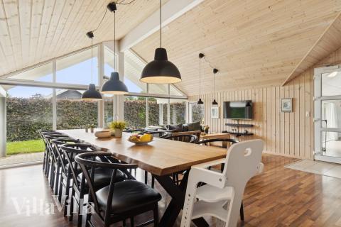 Det store lyse opholdrum i luksushus nr. 268 til 14.