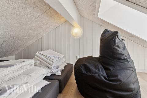 Nogle af de 16 sovepladser findes på hemsen i luksushus nr. 811