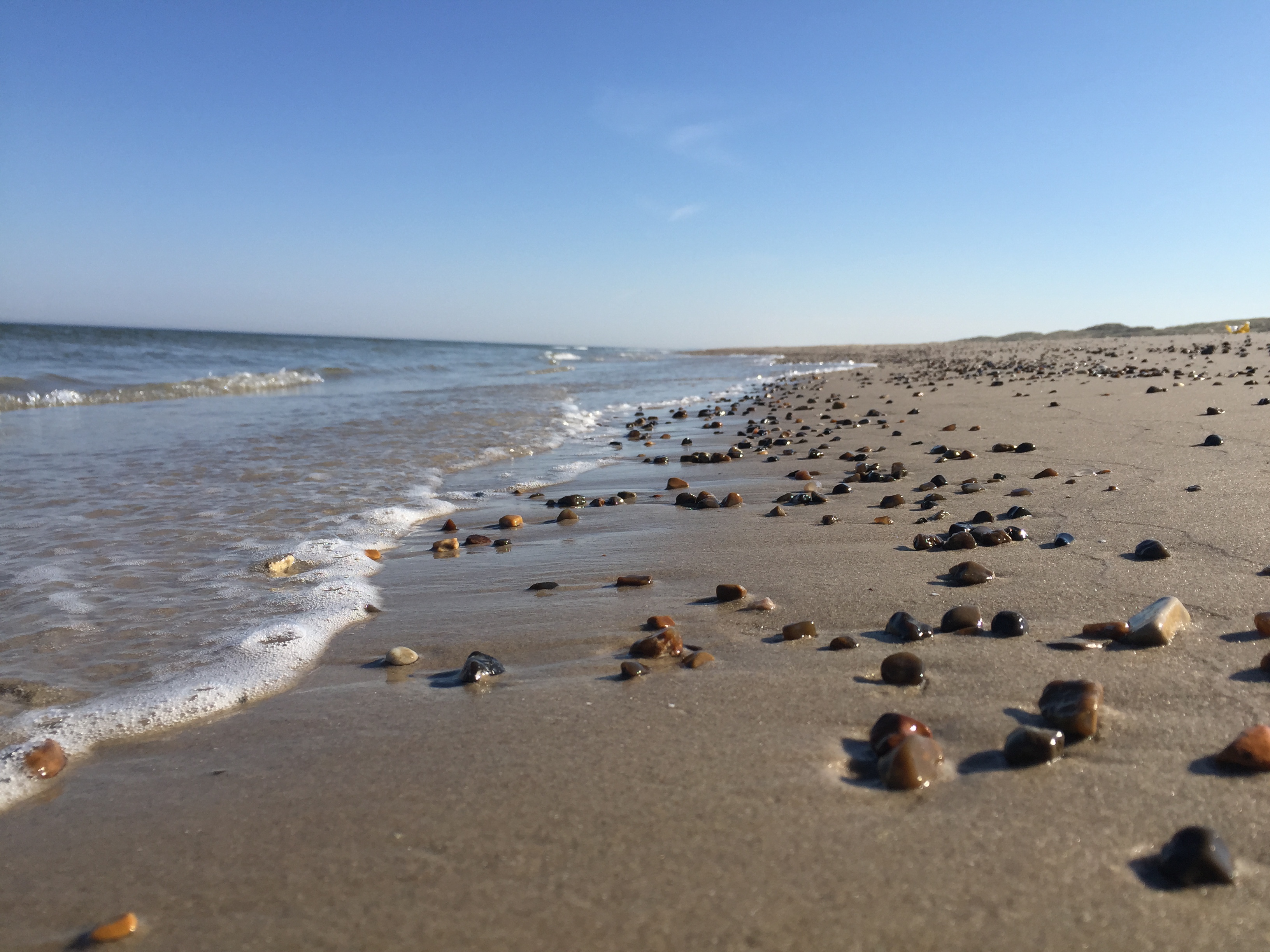 Den dejlige strand nær luksushus 902 ved Nordjylland.