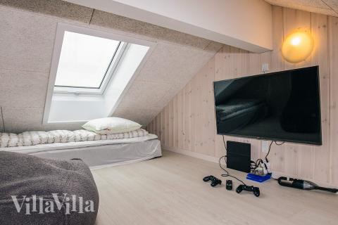 Nogle af de 12 sovepladser findes på hemsen i luksushus nr. 670