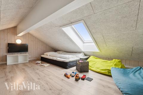 Nogle af de 24 sovepladser findes på hemsen i luksushus nr. 404