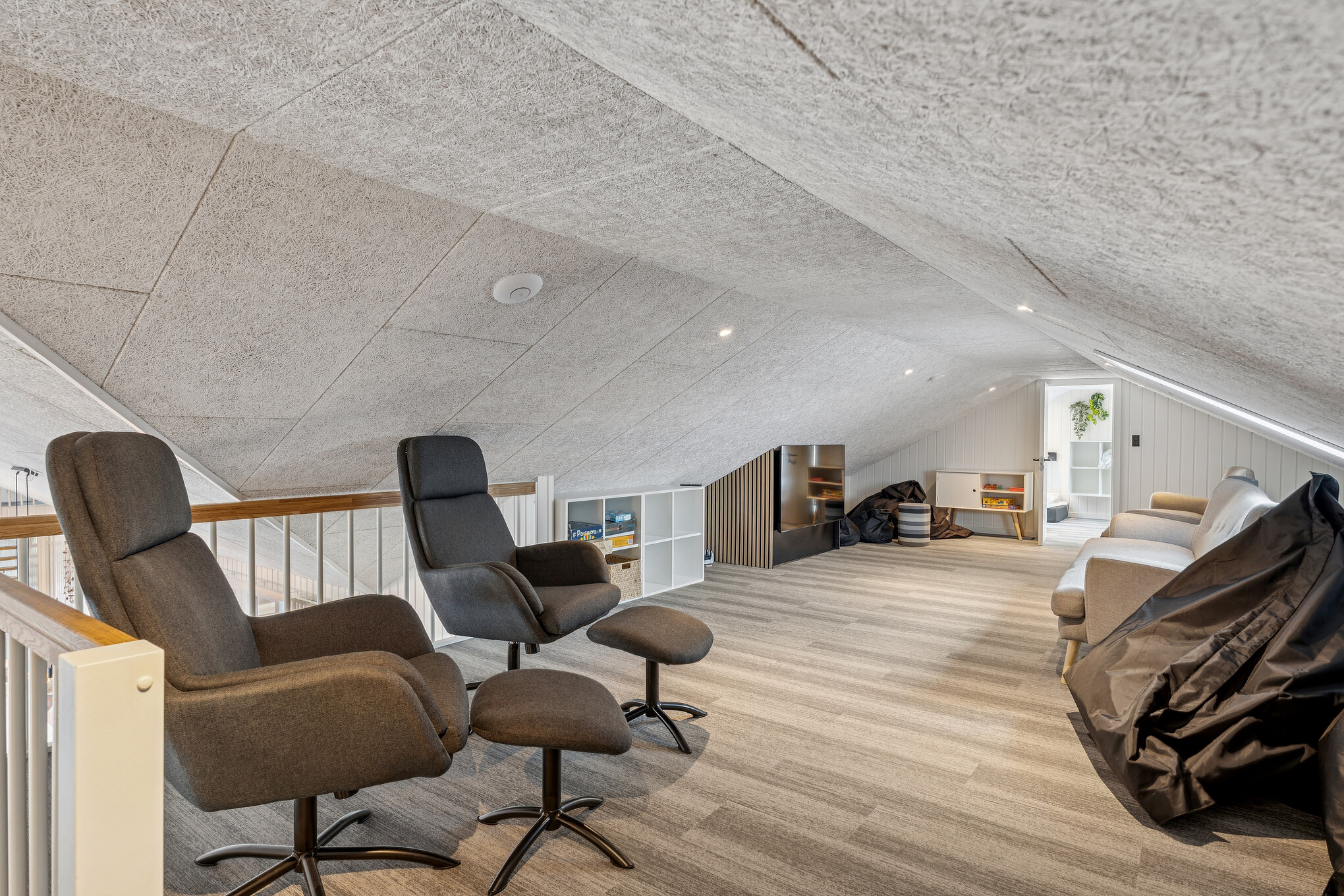 Nogle af de 36 sovepladser findes på hemsen i luksushus nr. 686