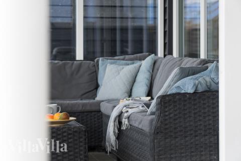 Nyd en grillaften på terrassen i luksushus nr. 292 i Vestjylland