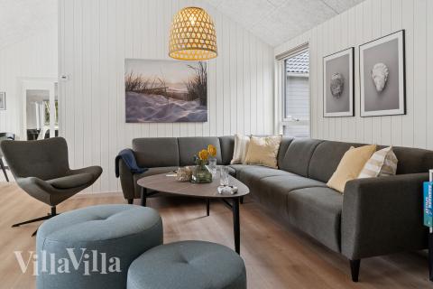 Sofahjørnet i luksushus 697 i Lolland/Falster/Møn.