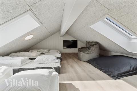 Nogle af de 26 sovepladser findes på hemsen i luksushus nr. 699