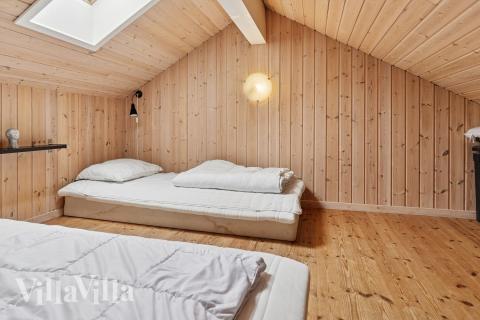 Nogle af de 18 sovepladser findes på hemsen i luksushus nr. 222