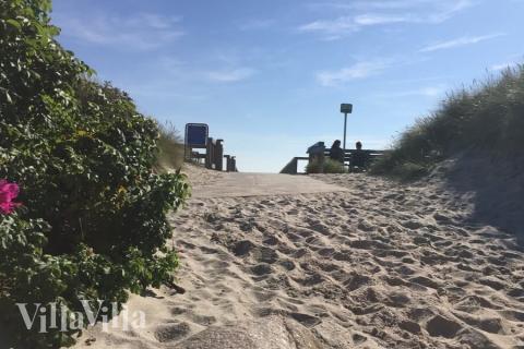Den dejlige strand nær luksushus 441 ved Østjylland.