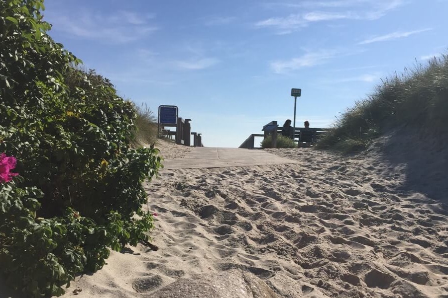 Den dejlige strand nær luksushus 441 ved Østjylland.