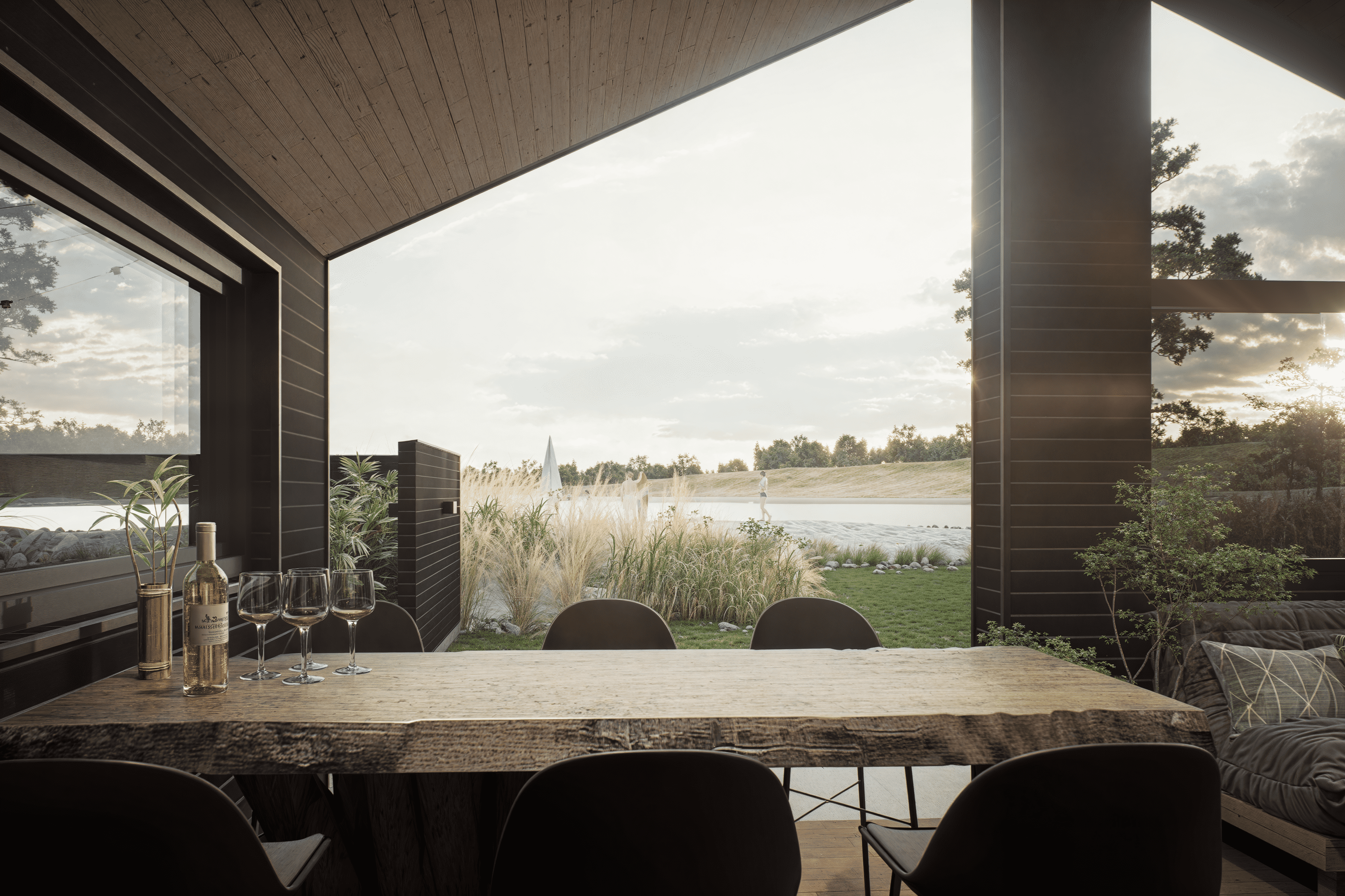 Nyd en grillaften på terrassen i luksushus nr. 931 i Østjylland