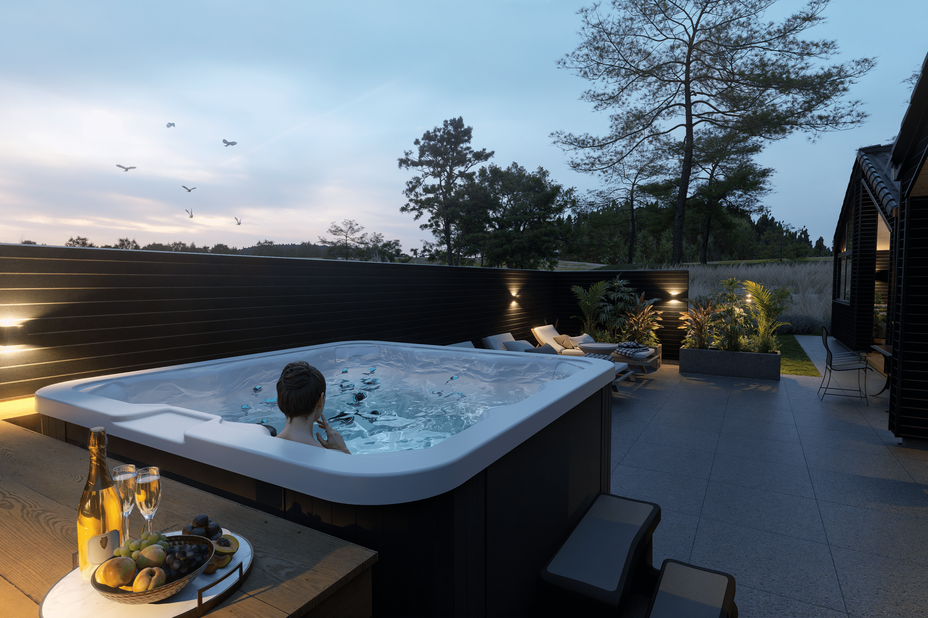 Luksushus nr. 931 byder bl.a. på et dejligt spabad