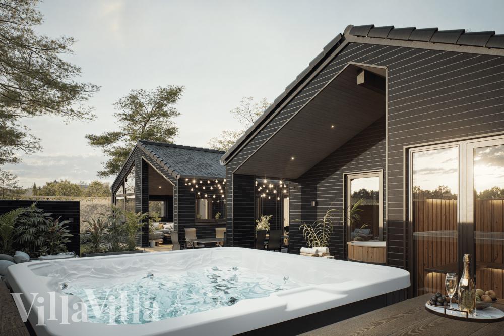 Nyd varmen i spaen i luksushus nr. 919 i Fyn og øer