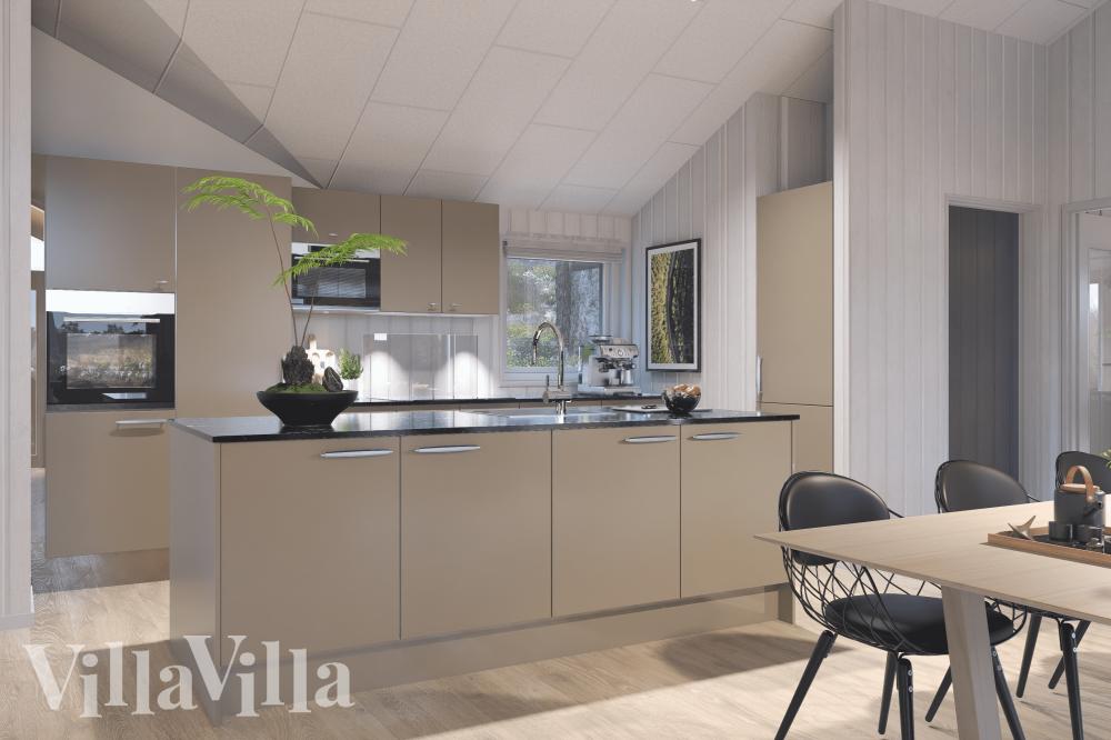 Køkkenet i luksushus nr. 919 er udstyrret, så I let kan lave mad til 12 personer.