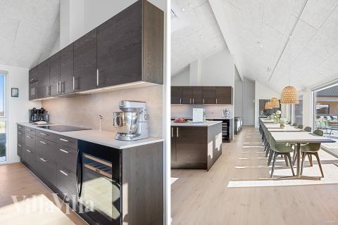 Køkkenet i luksushus nr. 901 er udstyrret, så I let kan lave mad til 24 personer.