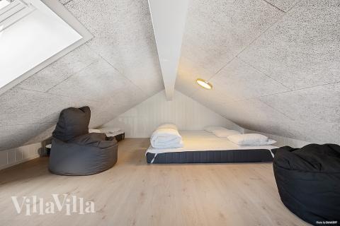 Nogle af de 24 sovepladser findes på hemsen i luksushus nr. 901