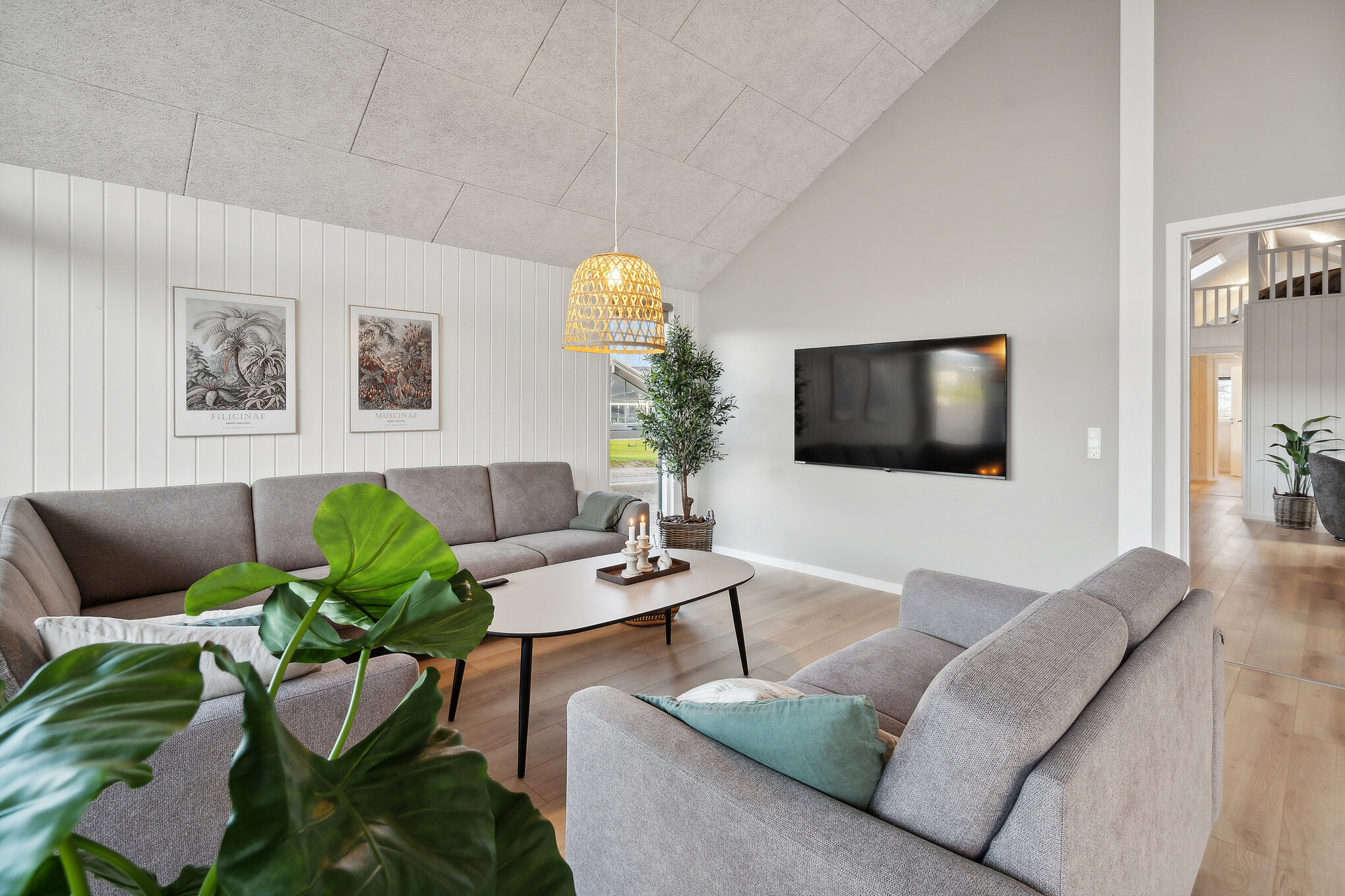 Sofahjørnet i luksushus 912 i Lolland/Falster/Møn.