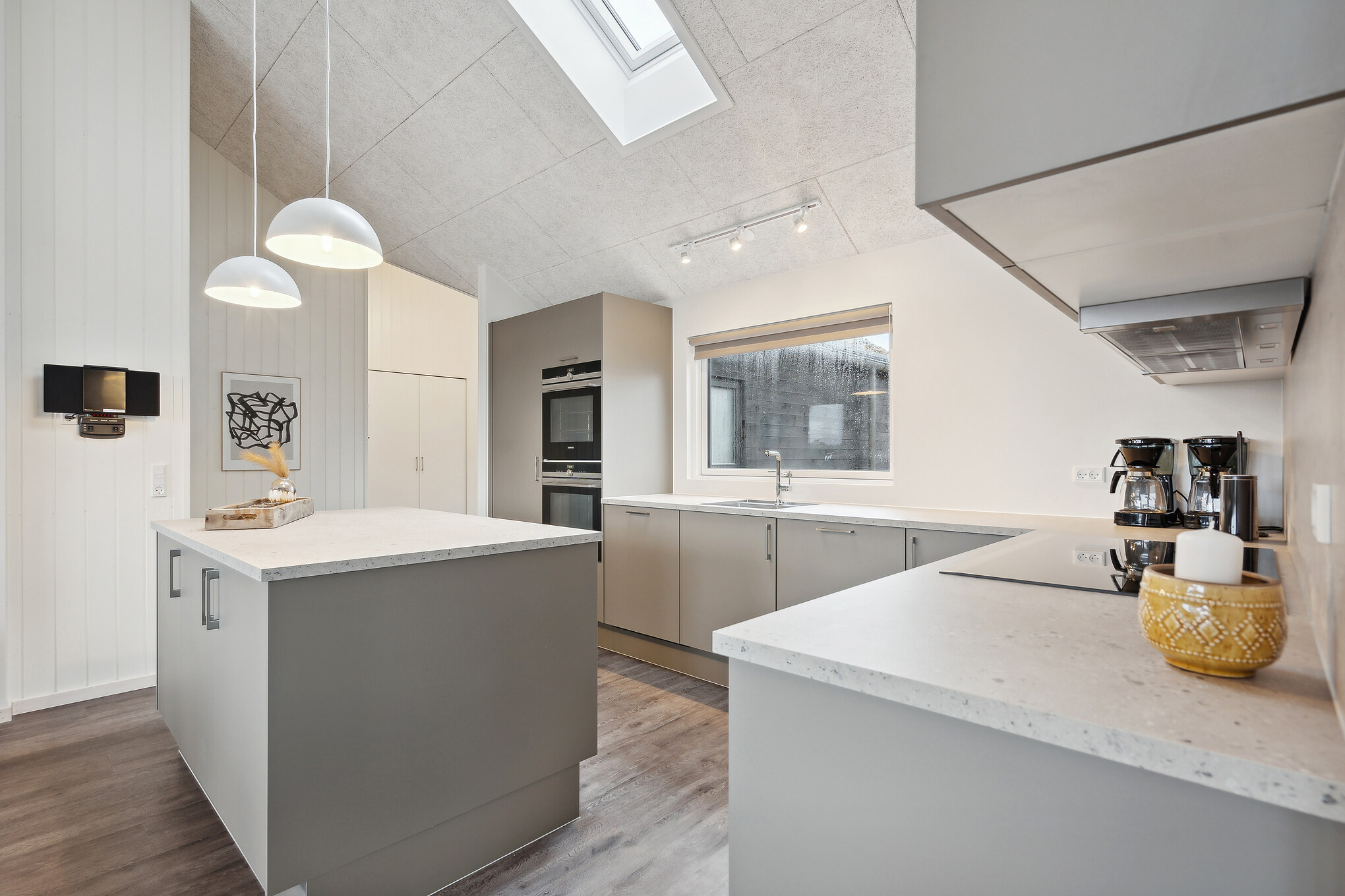 Velindrettet køkken i luksushus nr. 918 i Vestjylland.