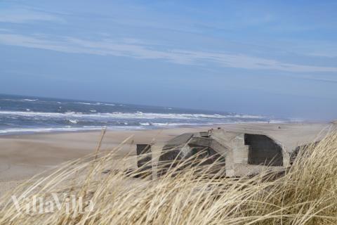Den dejlige strand nær luksushus 918 ved Vestjylland.