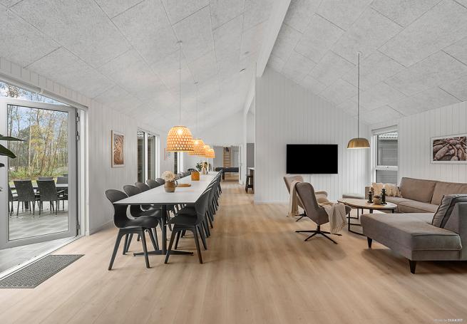 Det store lyse opholdrum i luksushus nr. 905 til 30.