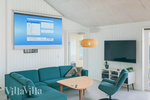 Sofahjørnet i luksushus 403 i Lolland/Falster/Møn.