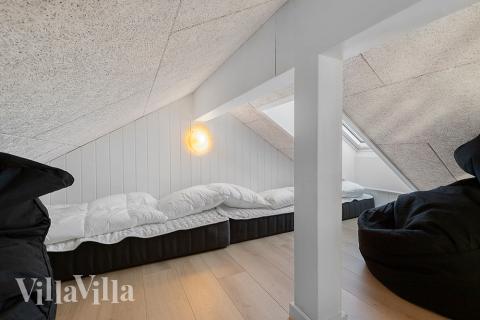 Nogle af de 20 sovepladser findes på hemsen i luksushus nr. 808