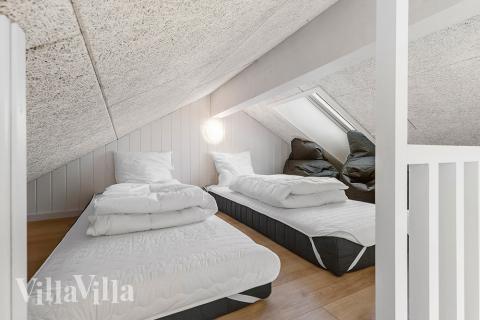 Nogle af de 30 sovepladser findes på hemsen i luksushus nr. 806