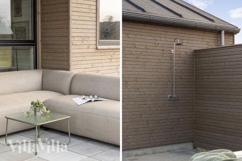 Luksushus nr. 903 har en dejlig terrasse med gode havemøbler til 20 personer.